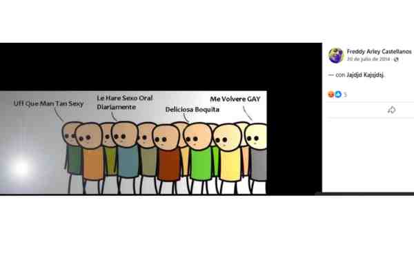 detalles del Facebook del profesor del ICBF