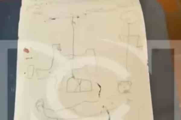 dibujo hecho por Valeria antes de su desaparición