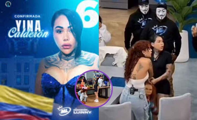 Yina Calderón mechoneó en La Mansión de Luinny