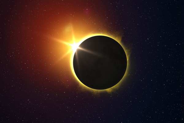eclipse solar del doble amanecer