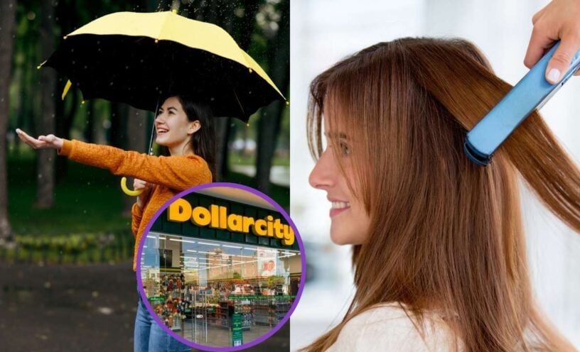 Este es el producto del Dollarcity que impide que se dañe el planchado del cabello con la lluvia