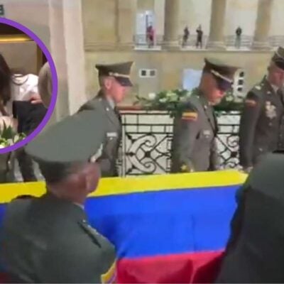 llegada del féretro de Miguel Uribe al Capitolio
