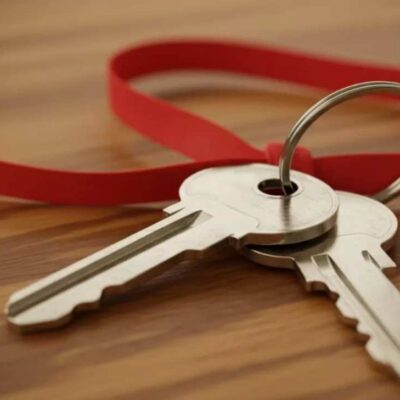 ¿Por qué usar cinta roja en las llaves?