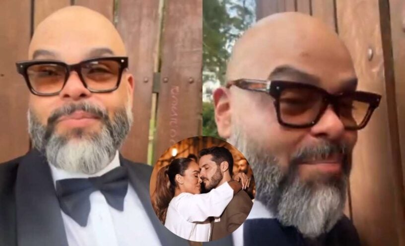 Carlos Vargas sufrió percance boda de Sara Corrales