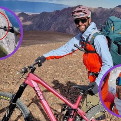 ciclista cayó montaña