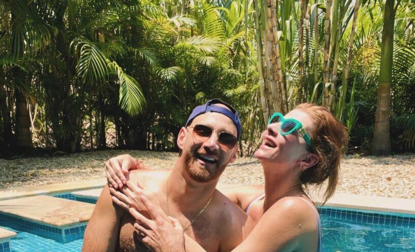 foto de Jamil Farah con la hermana de Paulina Vega