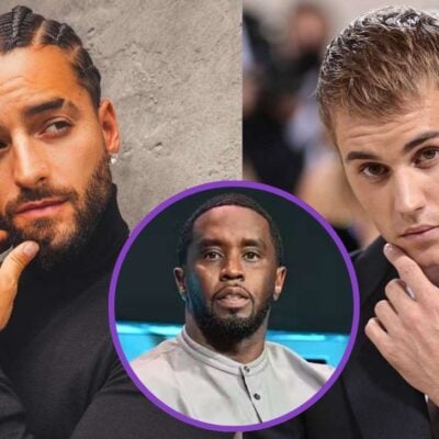 foto de Maluma junto a Justin Bieber en fiesta de Sean Diddy Combs