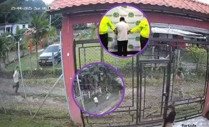 Foto del hueco que cavó el pastor en Chinchiná para enterrar a su hijastra
