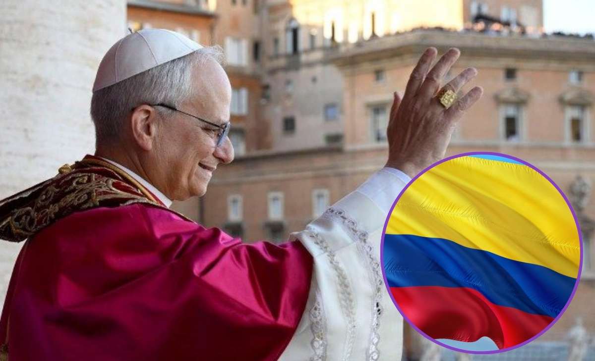 Foto del nuevo papa, León XIV, cuando visitó Colombia