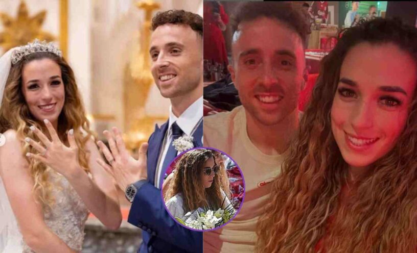fotos de la esposa de Diogo Jota después de las exequias del futbolista|