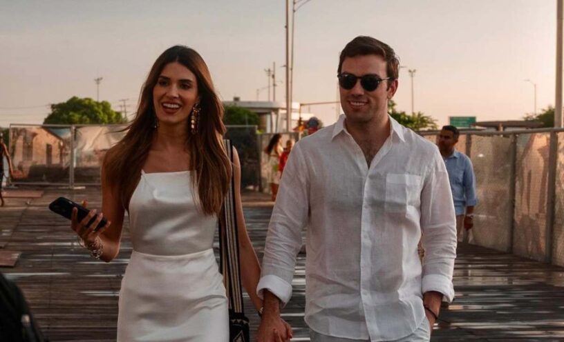 Gabriela Tafur casi se accidenta en su matrimonio