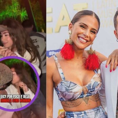 Greeicy casi besa a otro hombre frente a Mike Bahía