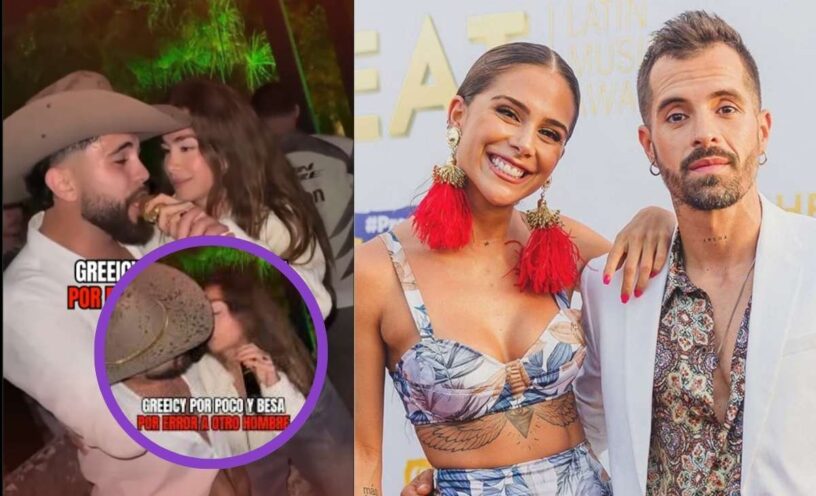 Greeicy casi besa a otro hombre frente a Mike Bahía