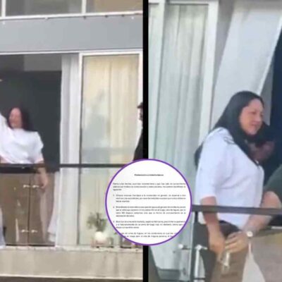 mujer que disparó desde un balcón en Bogotá finalmente habló