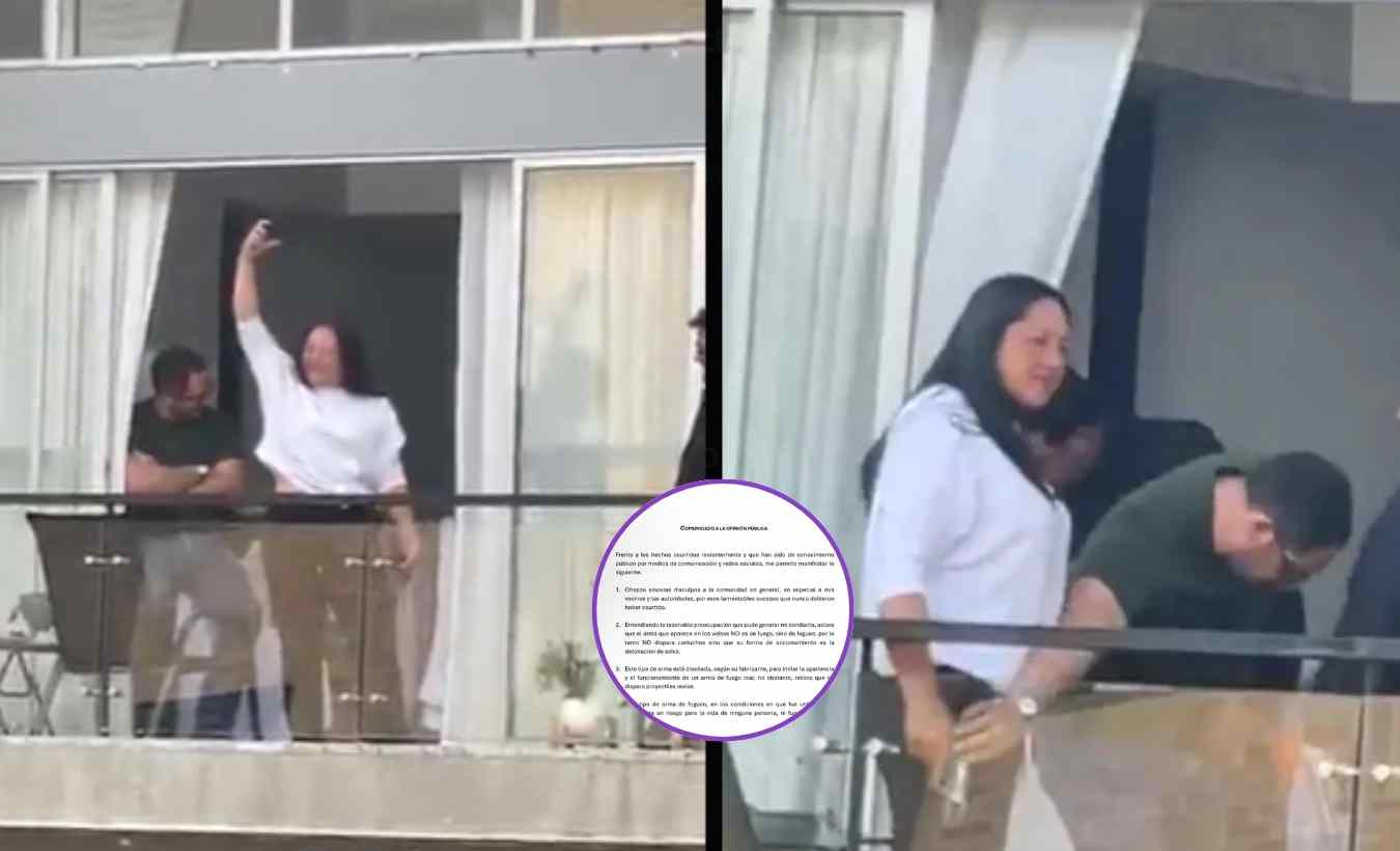 mujer que disparó desde un balcón en Bogotá finalmente habló