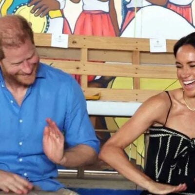 Harry y Meghan hablando español en Colombia