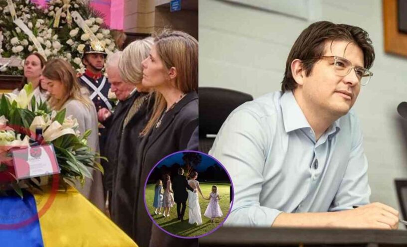 Hijas de Maria Claudia Tarazona en la emotiva despedida a Miguel Uribe