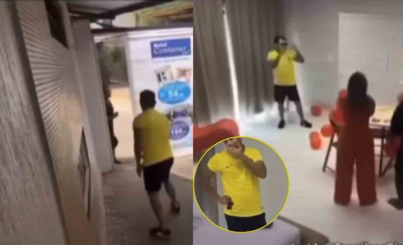 hombre que persiguió a su esposa hasta un motel