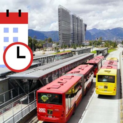 horarios de Transmilenio para el 31 de diciembre y 1 de enero