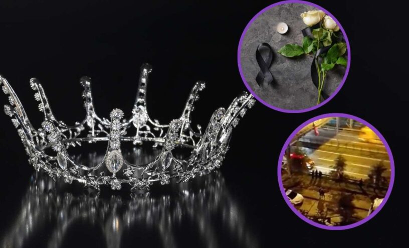 imágenes del accidente de la reina de belleza que murió al caer de un puente