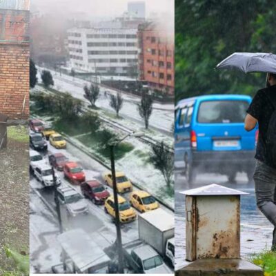 Imágenes de Bogotá tras la granizada de este jueves 23 de octubre de 2025