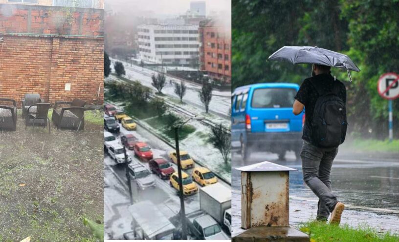 Imágenes de Bogotá tras la granizada de este jueves 23 de octubre de 2025