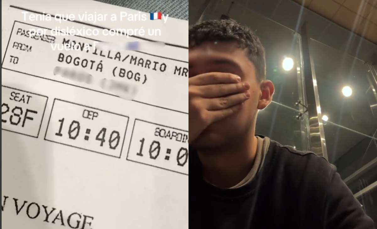Joven se equivocó en su tiquete de avión