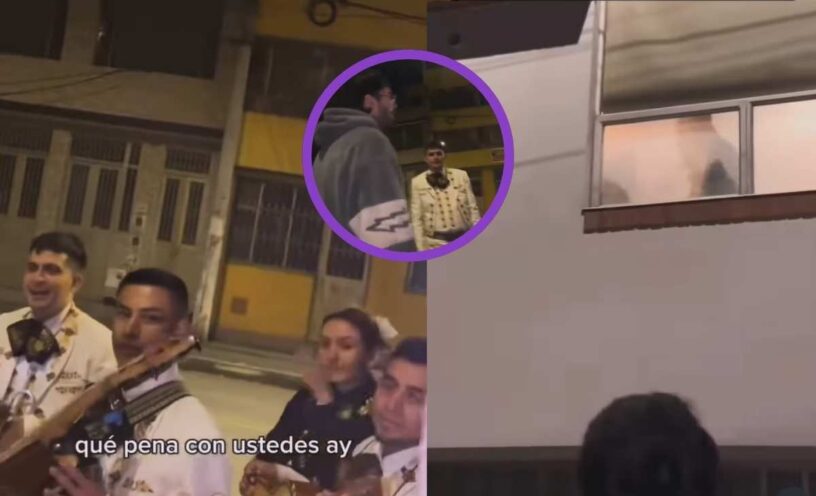 Joven le llevó serenata a su novia y la pilló siéndole infiel