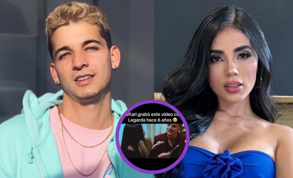 Karina García cuando actuó en video de una canción de Legarda