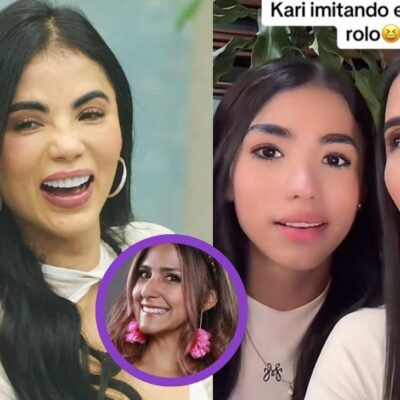 Karina García imitó acentos y personajes