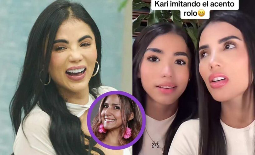 Karina García imitó acentos y personajes