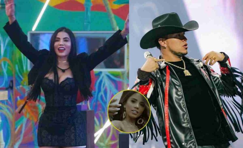 Karina García participó en un videoclip de Yeison Jiménez