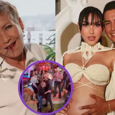 La abuela le coqueteó y bailó sexy al novio de Aida Victoria Merlano
