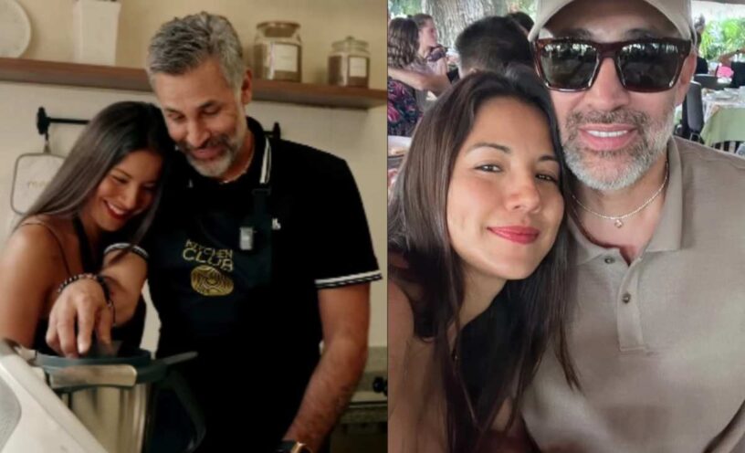 La foto de Caterin Escobar y Mario Alberto Yepes compartiendo junto a sus hijos