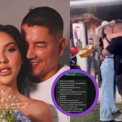 La reacción de Juan David Tejada al chat que mostró Aida Victoria Merlano con el que habría confirmado su ruptura