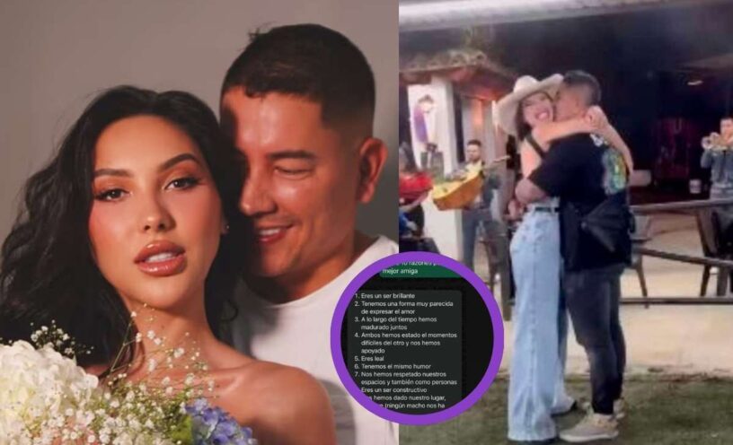La reacción de Juan David Tejada al chat que mostró Aida Victoria Merlano con el que habría confirmado su ruptura