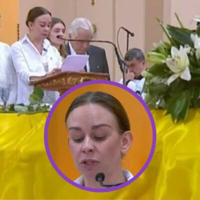 Las últimas palabras de la esposa de Miguel Uribe en su funeral