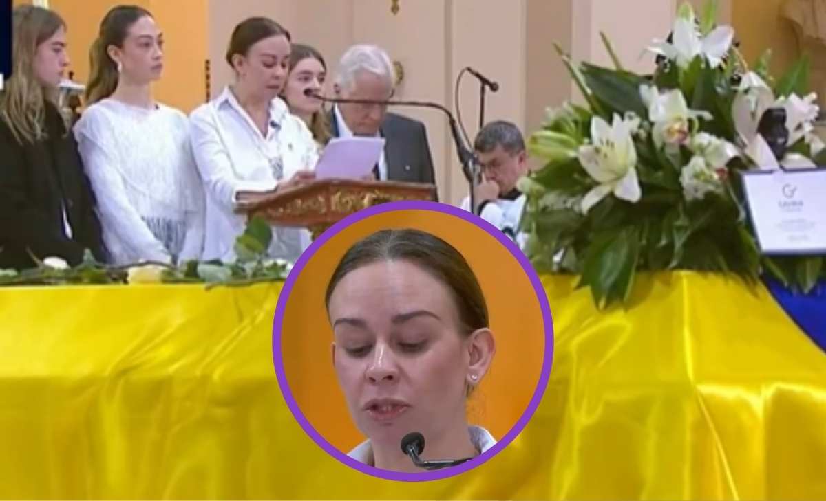 Las últimas palabras de la esposa de Miguel Uribe en su funeral