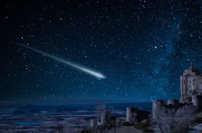 lluvia de estrellas de diciembre en Colombia