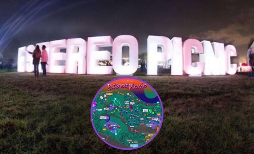 Mapa oficial del Festival Estéreo Picnic 2025 en Bogotá