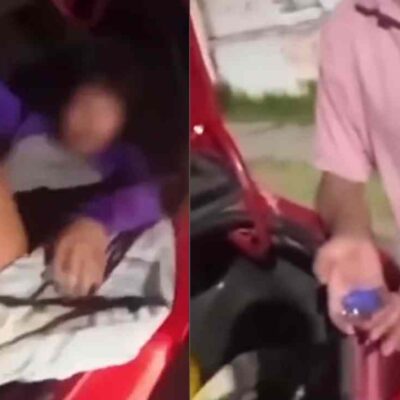 Mujer se escondió en el baúl de un taxi para espiar a su novio