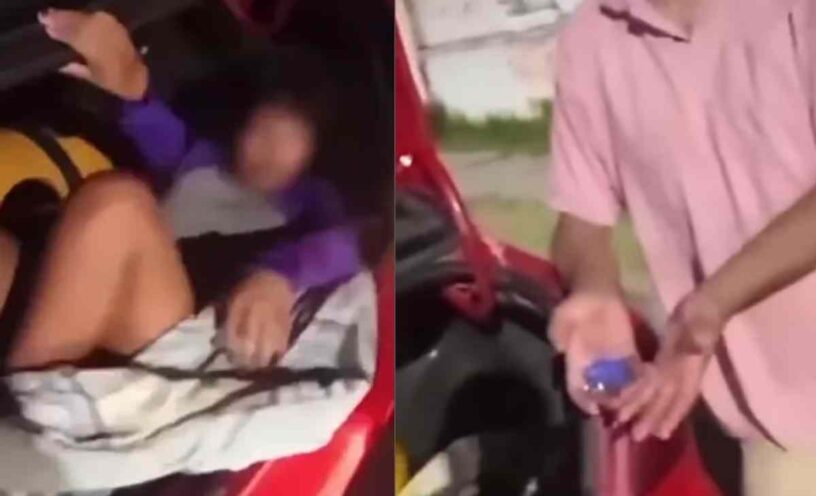 Mujer se escondió en el baúl de un taxi para espiar a su novio