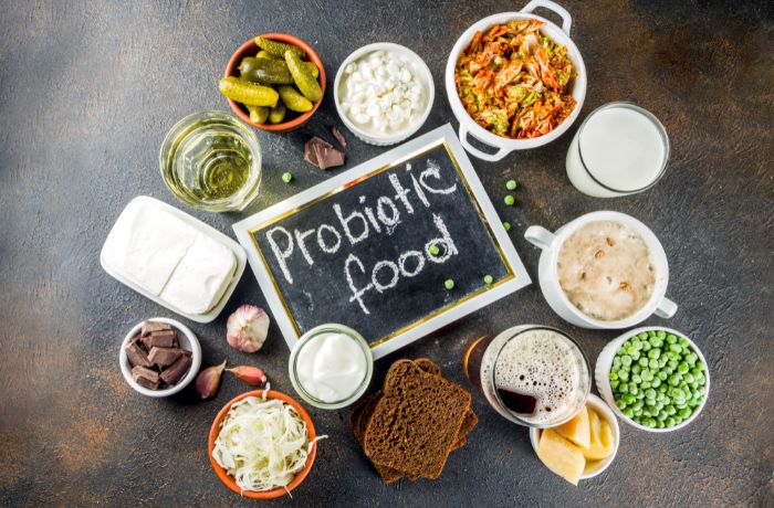 Foto de alimentos con probióticos