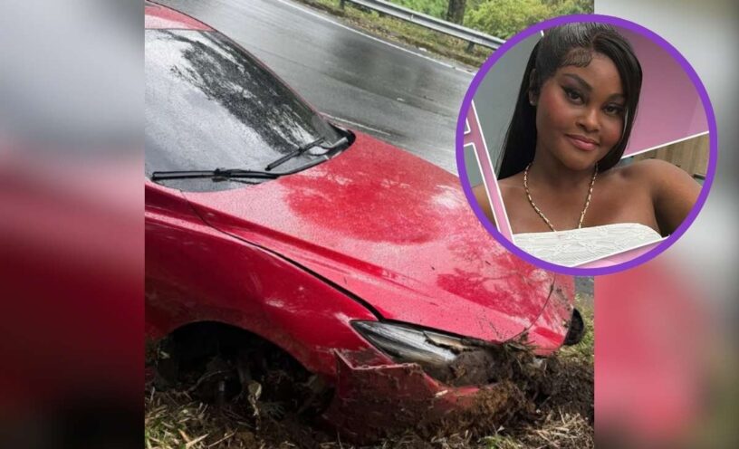 La Jesuu se accidentó