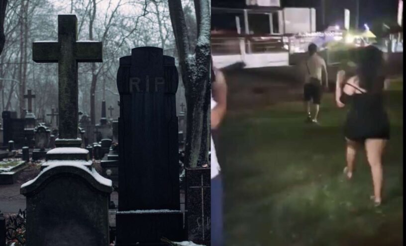 Video de la pareja que pillan haciendo el delicioso en pleno cementerio
