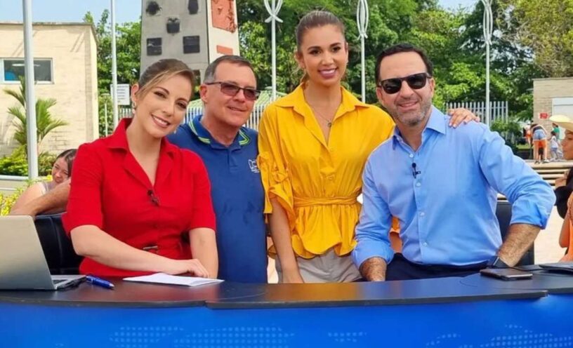 presentadora de rcn le da con toda a karen sevillano