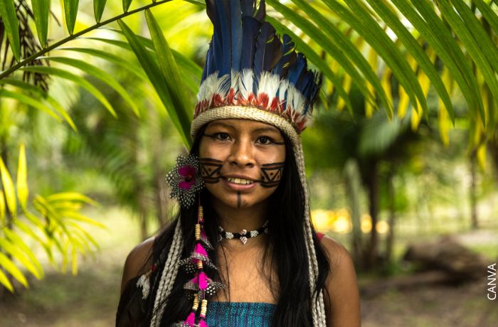 Foto de una mujer indígena