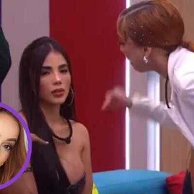 reacción de Karina García al ver a Marilyn Oquendo en 'La casa de los famosos Colombia 2'