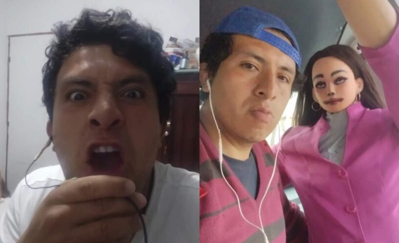 reapareció el hombre de la familia de trapo