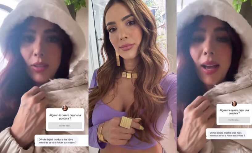 respuesta de Violeta Bergonzi a seguidora que la acusó de dejar "tirados a sus hijos"